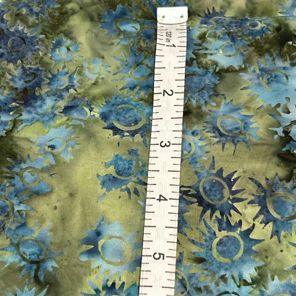 Batik Fabric 8 Pc  Lot Quilting Crafts Sewing Art Project Cotton Prints